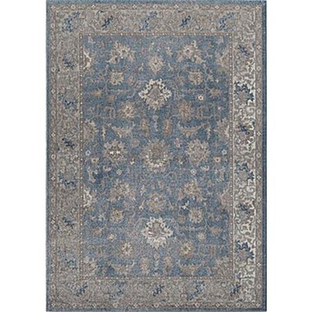 Rugs America Rugs America 25614 Estelle Seafoam Ivory Rectangle Oriental Rug; 5 ft. 3 in. x 7 ft. 6 in. 25614